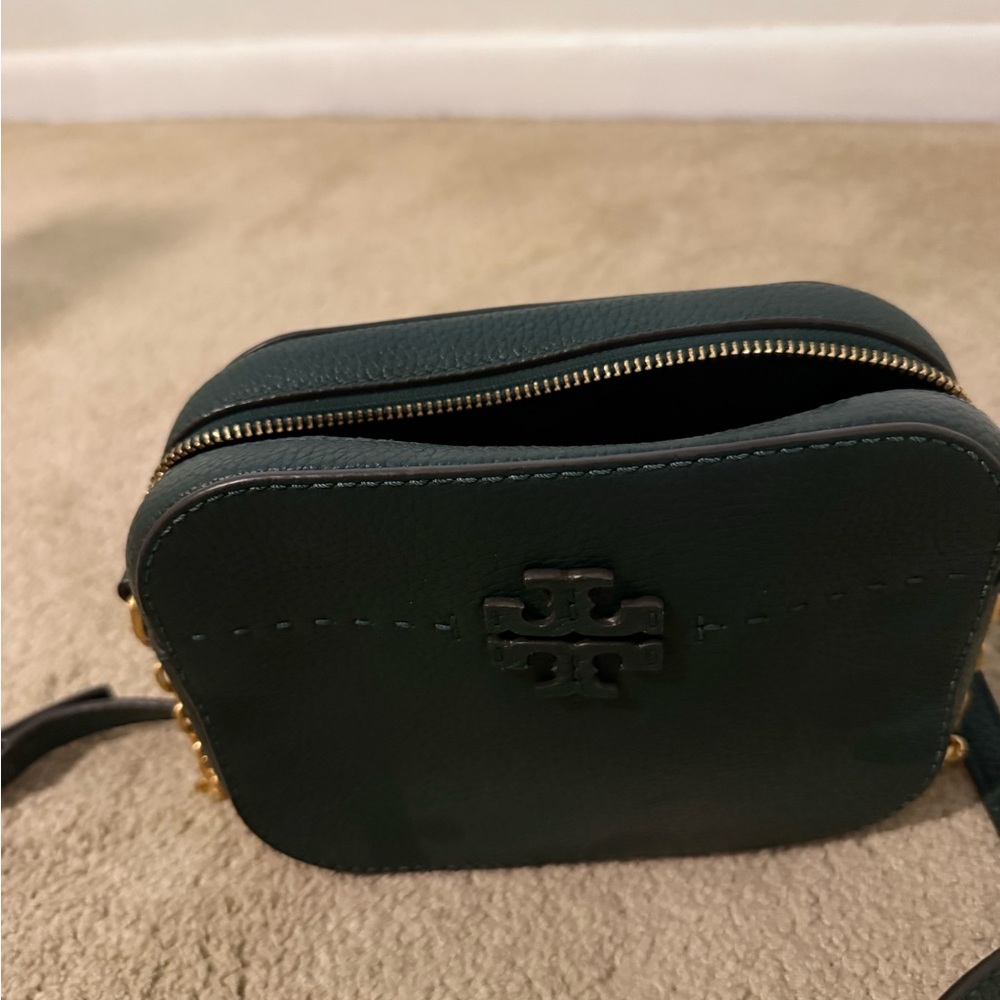 Tory Burch Dark Green Crossbody Bag